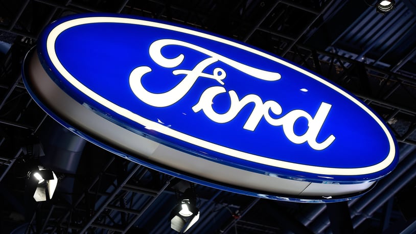 LAS VEGAS, NV - JANUARY 05:  A Ford sign is displayed at its booth at CES 2017 at the Las Vegas Convention Center on January 5, 2017 in Las Vegas, Nevada.(Photo by David Becker/Getty Images)