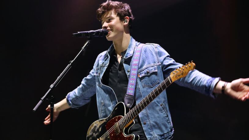 Shawn Mendes  was in concert Thursday night in Newark, New Jersey.