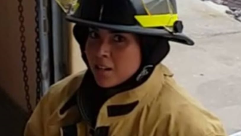 Bree Rios is the first woman firefighter in the 105-year history of the Harlingen Fire Department.