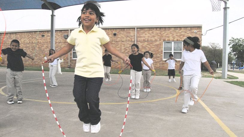 A lot of obesity prevention programs are done in schools. In 2009, Lizbeth Lopez was jumping rope during class time at Walnut Creek Elementary School. American-Statesman 2009