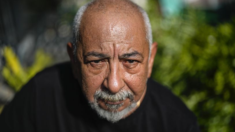 Cuban writer Leonardo Padura poses for a portrait at his home in Havana, Cuba, Wednesday, April 10, 2024. Padura has managed to turn his series of detective novels into a social and political chronicle of Cuba, especially his native Havana. (AP Photo/Ramon Espinosa)