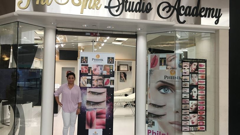 Phi Ink Studio Academy recently opened at the Mall at Fairfield Commons. It offers permanent makeup, wrinkle removal and eyelash extensions. STAFF PHOTO / HOLLY SHIVELY