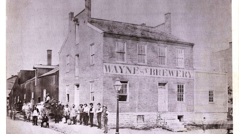 The Wayne Street Brewery, on the corner of Wayne and Hickory Street, approximately 1890. PHOTO COURTESY OF DAYTON METRO LIBRARY / LUTZENBERGER PICTURE COLLECTION