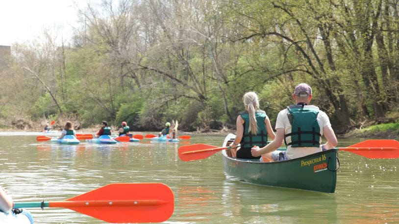 Kayakers, canoers and stand-up paddle boarders can take to the water to cool off and get some exercise on White River near downtown Indianapolis. CONTRIBUTED