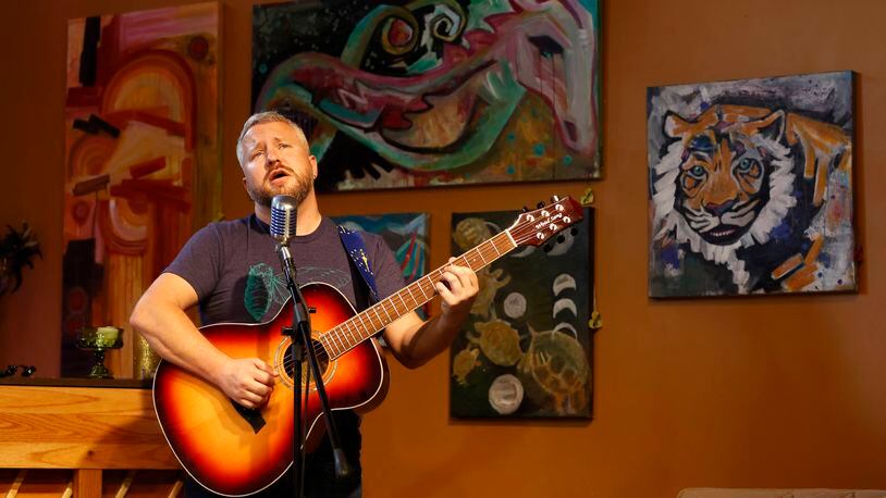 Indiana-based Joe Augustin, who performs folk blues as Achilles Tenderloin, releases his new album, “Tincture For Trouble,” at Yellow Cab Tavern in Dayton on Saturday, March 18.