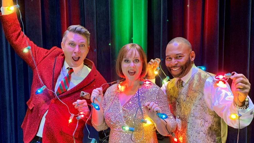 Left to right: Philip Drennen, Gina Handy and Deron Bell of "Season's Greetings: A Holiday Cabaret."