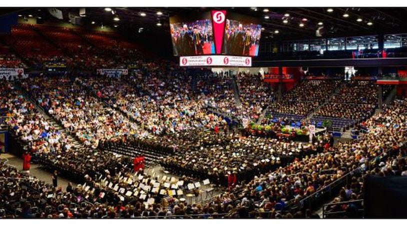 Sinclair’s 2019 Commencement ceremony witnessed the largest graduating class in the history of the college 30% larger than the 2018 graduating class. Contributed photo