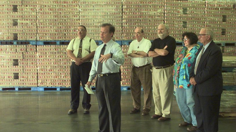 Victory Wholesale Group is receiving a range of incentives to expand in Springboro. In 1998, then-Congressman Tony Hall talks about the huge food donation made by Milt Kantor and Victory Wholesale Grocers as a group of food pantry and food bank officilas stand with him inside the Victory warehouse in Springboro where the donation was made.