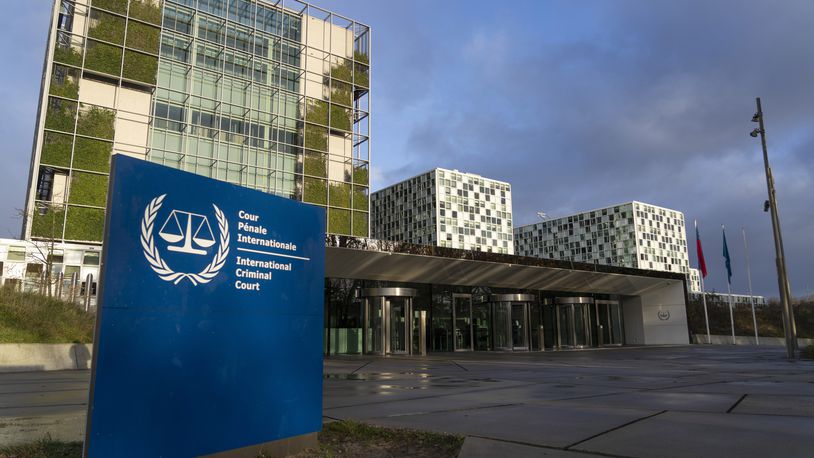 FILE - Exterior view of the International Criminal Court in The Hague, Netherlands, Tuesday, Dec. 6, 2022. Israeli officials sound increasingly concerned that the International Criminal Court could issue arrest warrants for the country's leaders more than six months into the Israel-Hamas war. (AP Photo/Peter Dejong, File)