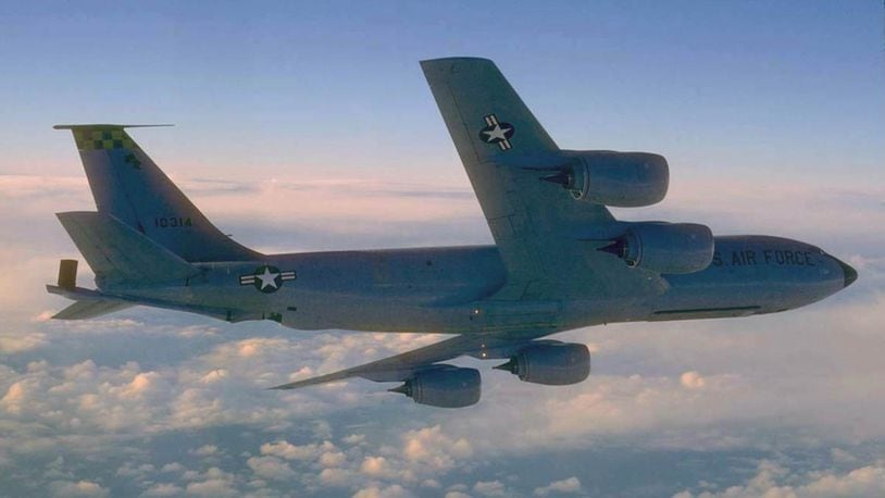 A C-17 Globemaster III and KC-135 Stratotanker (shown) have joined the lineup of the 2019 Vectren Dayton Air Show, which will take place June 22-23 at Dayton International Airport. The aircraft will perform separately and together, a first for the Dayton summer event. (U.S. Air Force photo)