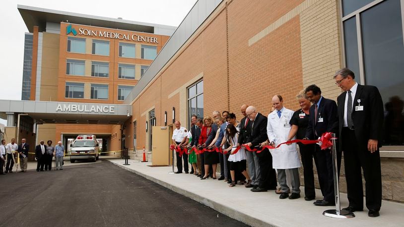 Soin Medical Center administrators and local civic leaders cut the ribbon for a 22,000 square-foot Emergency Department expansion in 2015. TY GREENLEES / STAFF