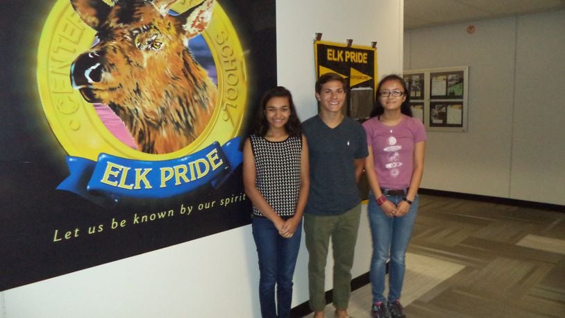 Centerville High School seniors Serendipity “Sery” Gunawardena, Eliot Ferstl and Megan Rose are new student representatives on the Centerville Board of Education. Board member Annie Self brought the concept to Centerville from a district in Knoxville, Tennessee.