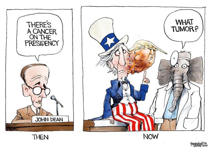 Week in cartoons: Impeachment hearings, Colin Kaepernick and more