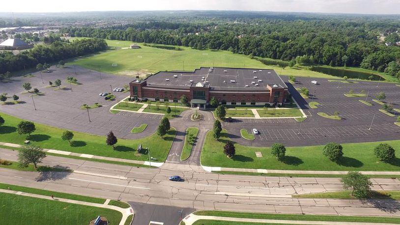 An aerial view of Sinclair Community College’s new Centerville learning center.