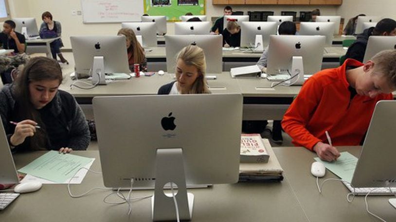 A large majority of Ohio students now take their state exams online. TY GREENLEES / STAFF