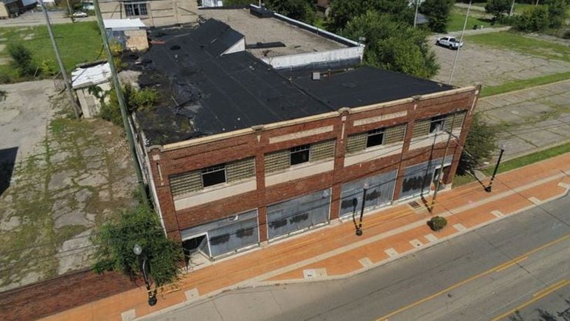 A drone photo of the Gem City Ice Cream Co. building on West Third Street. CONTRIBUTED