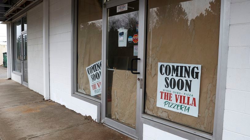 The Villa Pizzeria could be coming soon to the former Domino's Pizza location at the rear of the Northland Plaza Shopping Center at the intersection of Derr and Villa Roads. BILL LACKEY/STAFF
