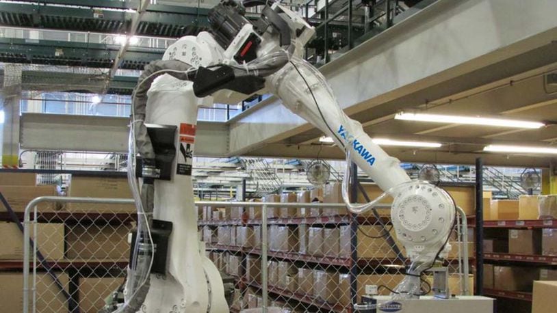 This Neocortex robot made by Yaskawa America Inc.'s Motoman Robotics Division is "an interactive 3D learning platform that uses sensor input to learn and react in real-time," according to the company. The city of Miamisburg submitted an application for $350,000 in Economic Development/Government Equity program funds to offset construction of a 190,000-square-foot addition to its 300,000-square-foot facility. The proposed project would retain 333 jobs and create 70. CONTRIBUTED