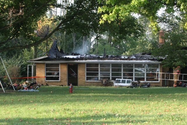 Fire destroys Clearcreek Township home