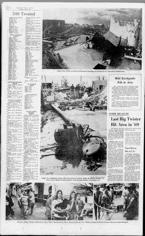 Xenia tornado 1974 DDN pages
