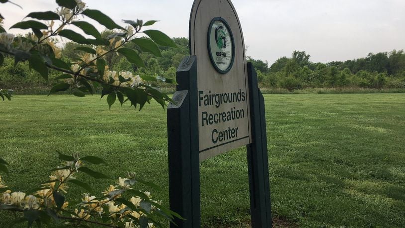 Greene County is buying three parcels of land near the Alameda Drive entrance to the Fairgrounds Recreation Center. The county’s parks and trails department plans to use the nearly 13 acres for athletic fields. RICHARD WILSON/STAFF