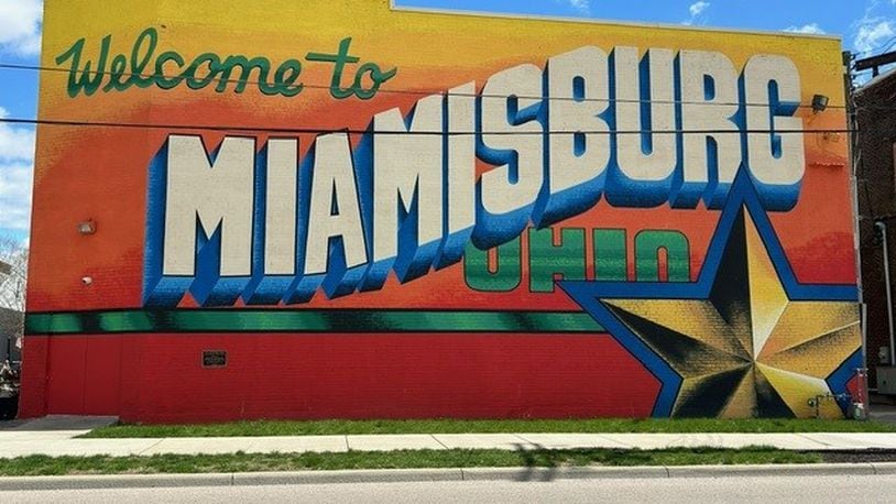 A Welcome to Miamisburg mural in downtown Miamisburg greets visitors. CONTRIBUTED PHOTOS/JANA COLLIER