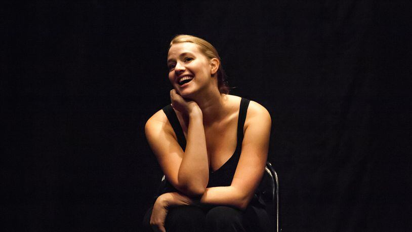 Kerry Ipema portrays Carrie, Samantha, Miranda, Charlotte and about 20 other characters in “One Woman Sex and the City” at the Taft Theatre on March 4. CONTRIBUTED