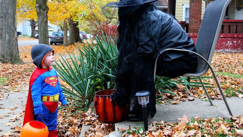 Even Superman will be asked to wear a protective mask this year during trick-or-treat due to concerns about the coronavirus. FILE PHOTO