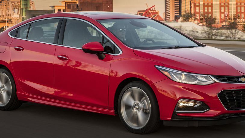 The 2017 Dayton Auto Show will offer the chance to win a grand prize of a two-year lease on a 2017 Chevrolet Cruze LS, courtesy of the Miami Valley Chevrolet Dealers. Entries are being accepted at all Miami Valley Chevrolet dealerships and also will be accepted at the show. Photo by Chevrolet