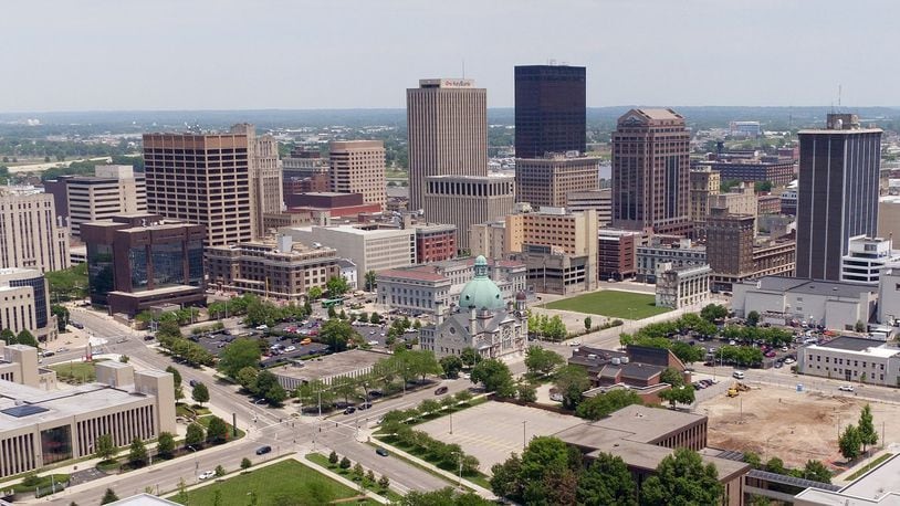 The City of Dayton’s skyline. TY GREENLEES / STAFF