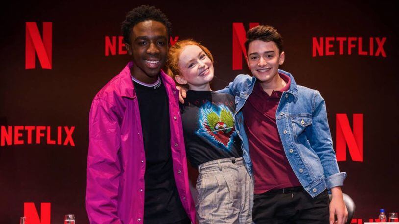 From left, Caleb Mclaughlin, Sadie Sink and Noah Schnapp will return for the third season of "Stranger Things," the Netflix show that will premiere July 4.