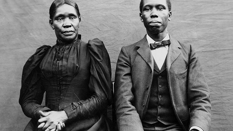 Paul Laurence Dunbar, one of the first nationally known African-American writers and his mother, Matilda. PHOTO COURTESY OF THE OHIO HISTORY CONNECTION