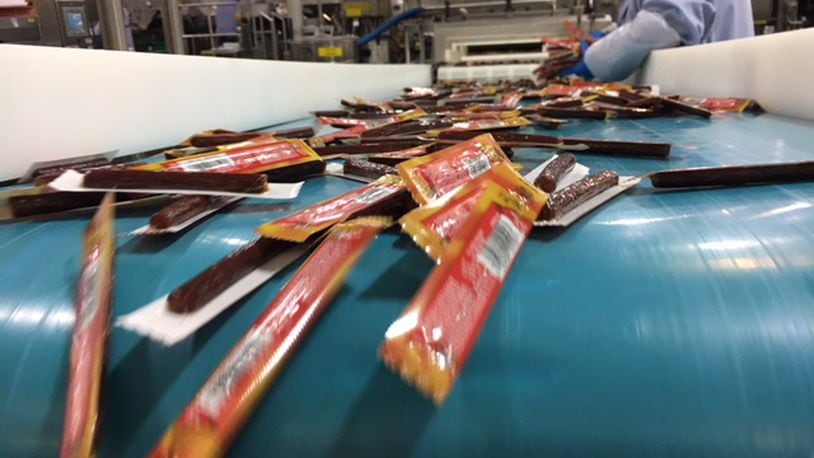 The plant on Dye Mill Road in Troy is a Conagra powerhouse, producing a billion SlimJim and Duke's meat snacks a year.