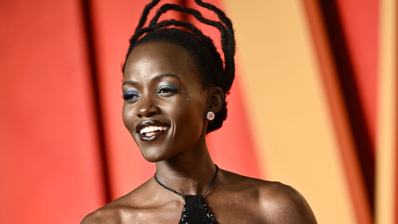 Lupita Nyong'o arrives at the Vanity Fair Oscar Party on Sunday, March 10, 2024, at the Wallis Annenberg Center for the Performing Arts in Beverly Hills, Calif. (Photo by Evan Agostini/Invision/AP)