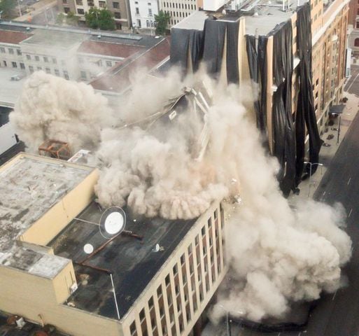 Schwind building implosion in Dayton