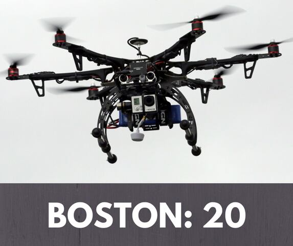 SLIDESHOW: 15 US cities with most near collisions between pilots, drones