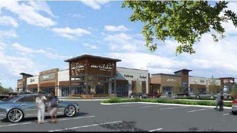 A rendering for The Shoppes at The Heights. CONTRIBUTED