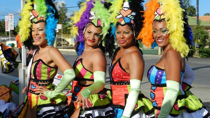 Curacao Carnival ladies. (Andrea Guthmann/Chicago Tribune/TNS)