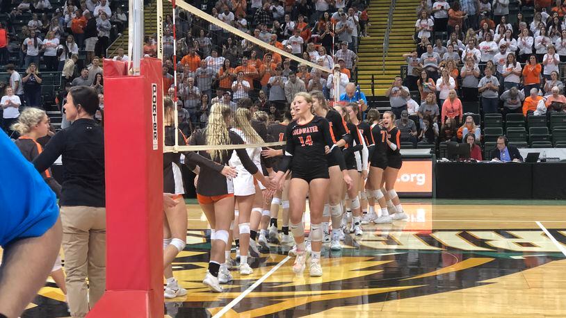 Coldwater advanced to the Division III state championship game with a semifinal victory Thursday night at the Nutter Center. Ohio High School Athletic Associaton photo