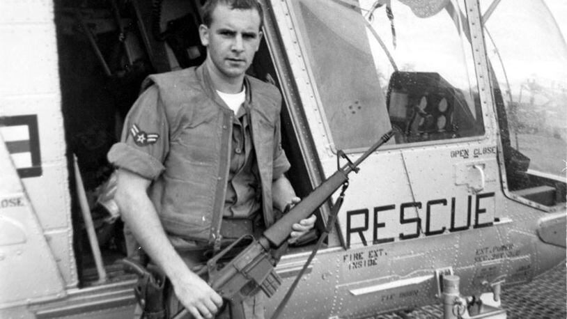 William H. Pitsenbarger in Vietnam in the 1960s. He died in battle. CONTRIBUTED