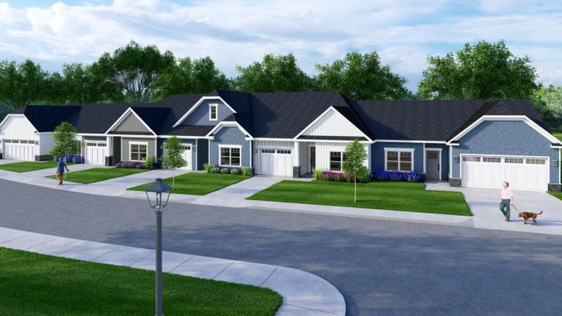A 197-unit townhome complex has been proposed in Huber Heights. The Hamptons at the Heights would be constructed at 7125 Executive Blvd., just north of Meijer, and plans include the provision of outlots for commercial development.