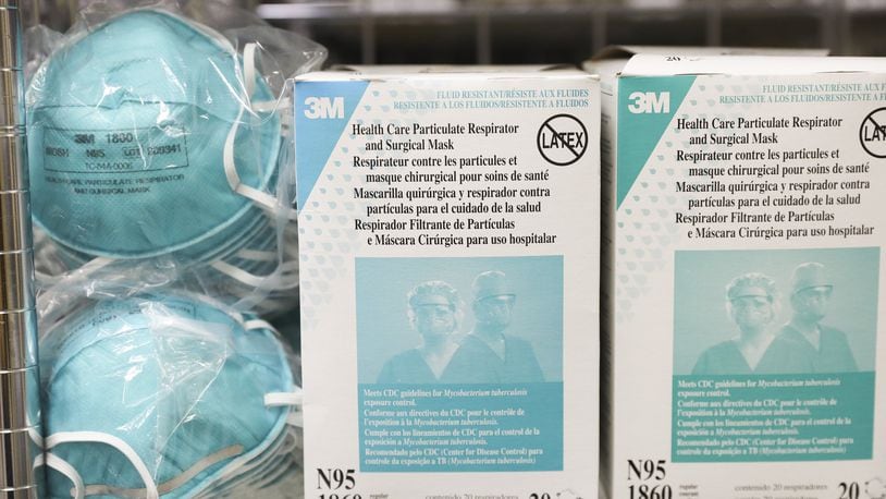 N95 masks made by 3M. (Eve Edelheit/The New York Times)