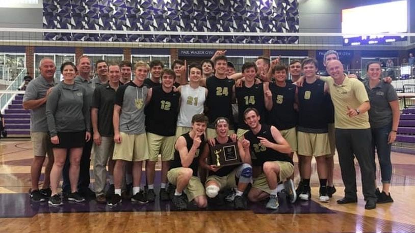 The Alter boys volleyball team upset top-seeded Fenwick on Saturday in the Division II regional finals. CONTRIBUTED