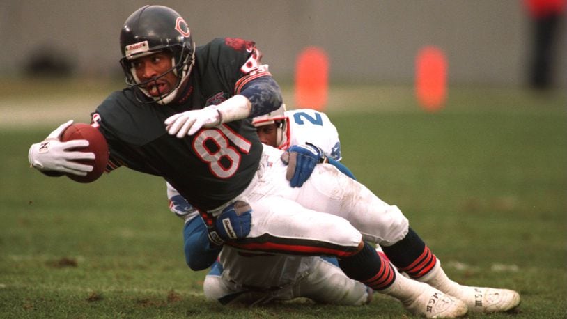 Jeff Graham had his best season in the NFL as a member of the Chicago Bears in 1995 when he caught 82 passes for 1,301 yards. (Getty Images)