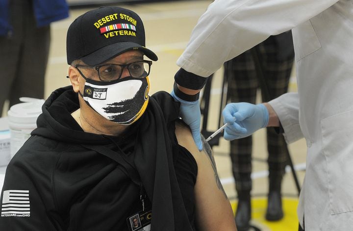 PHOTOS: Area school workers get COVID vaccine