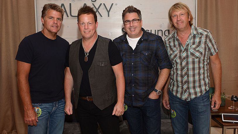 NASHVILLE, TN - JUNE 06:  Richie McDonald, Michael Britt, Dean Sams, Keech Rainwater of LoneStar at the Samsung Galaxy Artist Lounge at the 2014 CMA Music Festival on June 6, 2014 in Nashville, Tennessee.  (Photo by Gustavo Caballero/Getty Images for Samsung)