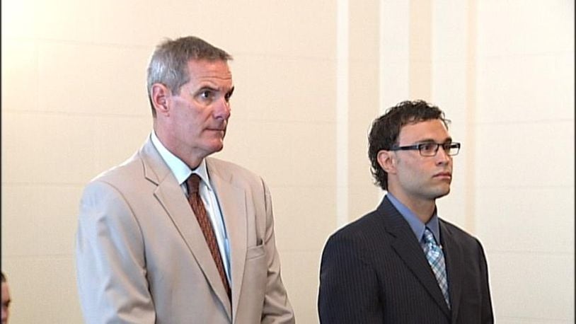 Jeffery Scott Rohrer (right) in court.