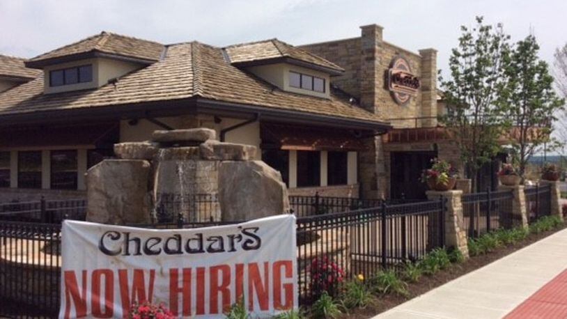The Cheddar’s Casual Café at Cornerstone of Centerville opened in June 2016. This photo was taken about a month before the opening. MARK FISHER/STAFF
