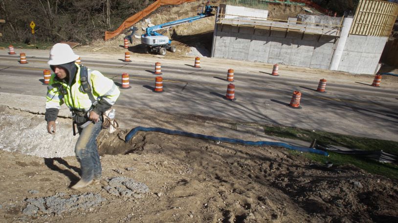 Steel beams are going to be installed over West Dorothy Lane at Ridgeway Road. The work will close Dorothy between Southern Boulevard and Far Hills Avenue from 7 p.m. to 6 a.m. April 12 and 13, according to the city.