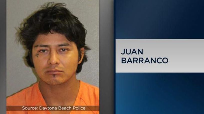 Juan Aragon Barranco remains in the Volusia County Jail and faces a charge of second-degree murder with a deadly weapon, according to online records.